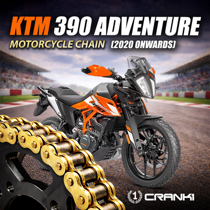 Chain For KTM 390 Adventure (2020 Onwards) - 520 Pitch x 118 Links Gold (ZVMX) - CRANK1