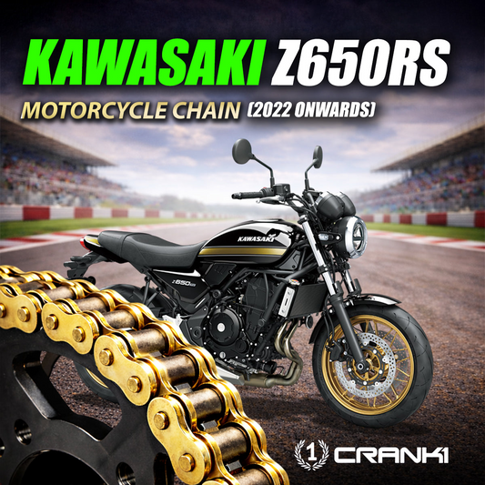Chain For Kawasaki Z650 (2017 Onwards) - 520 Pitch x 114 Links Gold (ZVMX) - CRANK1