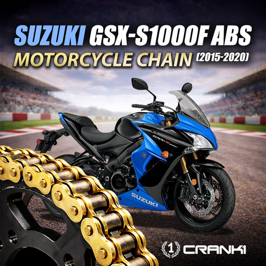 Chain For Suzuki GSX-S1000F ABS (2015-2020) - 525 Pitch x 116 Links Gold (ZVMX) - CRANK1