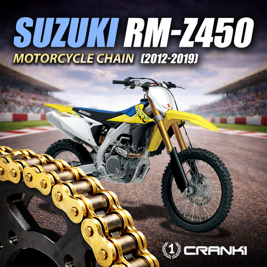 Chain For Suzuki RM-Z450 (2012-2019) - 520 Pitch x 114 Links Gold (ZVMX) - CRANK1