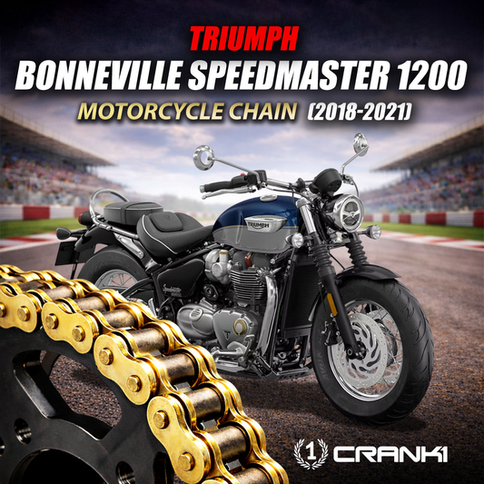 Chain For Triumph Bonneville Speedmaster 1200 (2018-2021) - 525 Pitch x 108 Links Gold (ZVMX) - CRANK1