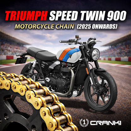 Chain For Triumph Speed Twin 900 (2025 Onwards) - 520 Pitch x 102 Links Gold (ZVMX) - CRANK1