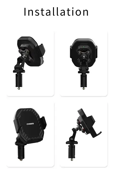 Chigee CG Motorcycle Phone Holder - Fork Stem Mount - MFP0009