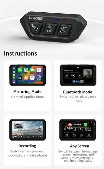 Chigee CG Pro 2.4G Wireless Remote Control - MFP0089