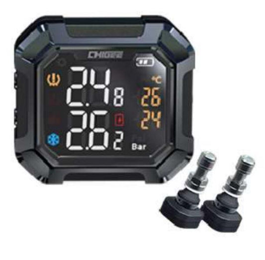 Chigee G3 Tire Pressure Monitor Built-in Tire Pressure Sensor-MFP0081 (Black)