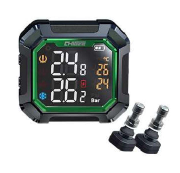 Chigee G3 Tire Pressure Monitor Built-in Tire Pressure Sensor-MFP0084 (Green)