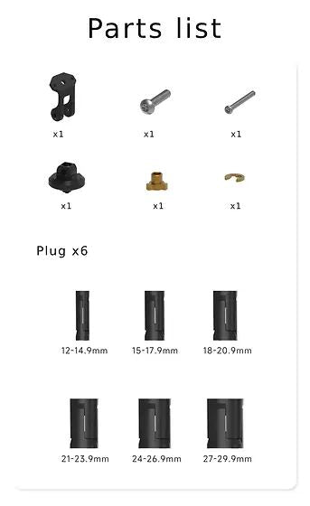 Chigee Mounting Bracket 12-32mm Mounting Hole (Optional accessories) - MFP0042