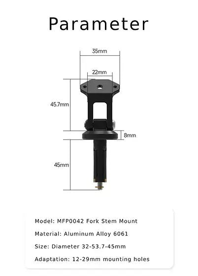 Chigee Mounting Bracket 12-32mm Mounting Hole (Optional accessories) - MFP0042