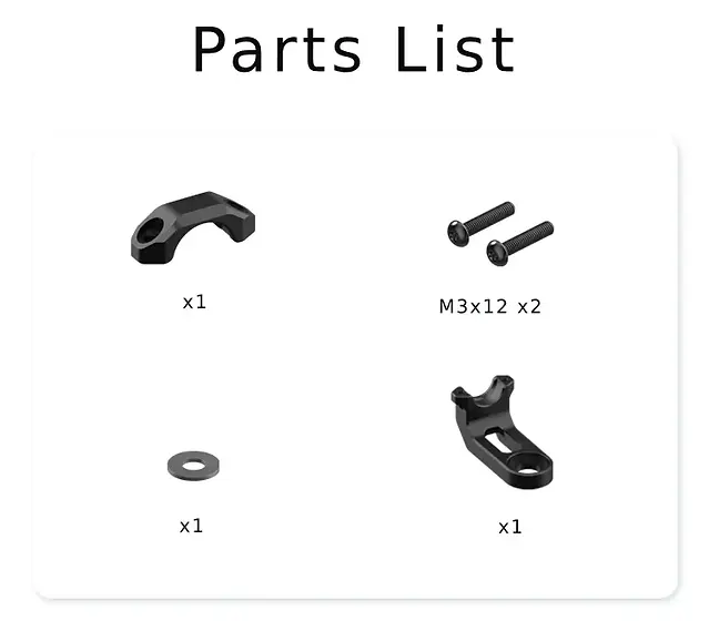 Chigee Rearview Mirror Mount M8/M10 Screw (Optional accessories) - MFP0057