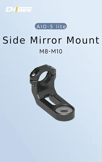 Chigee Rearview Mirror Mounting Bracket 17mm Ball Head Rearview Mirror Pipe Clamp - MFP0056