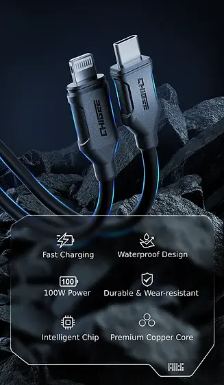 Chigee Type-C to Lightning Charging Data Cable - MFP0096