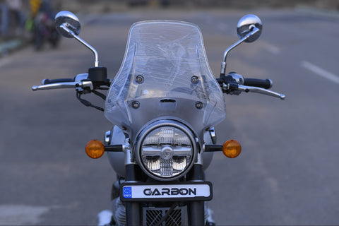 WANDERER Premium Windshield - Super Meteor 650 - Clear - Riders Junction
