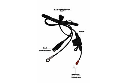 Cliff Top Battery Ring Terminal to SAE connector Fuse (60cm Long with Fuse) C-SAE1