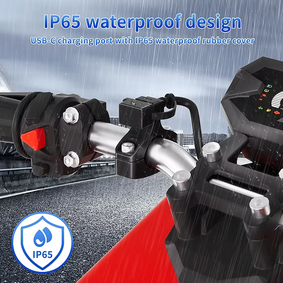 Cliff Top Handlebar Mounted 18W PD USB-C + QC 3.0 (Mini) - TY-B1003