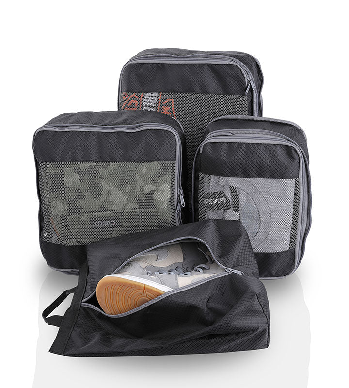 Compression Packing Cubes for Travel by Guardian Gears (Set of 4)