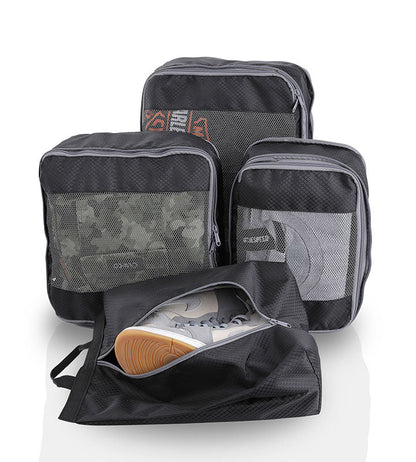 Compression Packing Cubes for Travel by Guardian Gears (Set of 4)