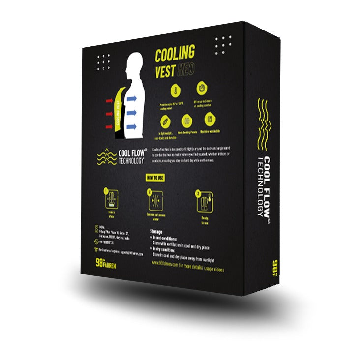 Cool Vest NEO Super Evaporative Cooling Vest - Charcoal Grey - 98 FAHREN - Riders Junction