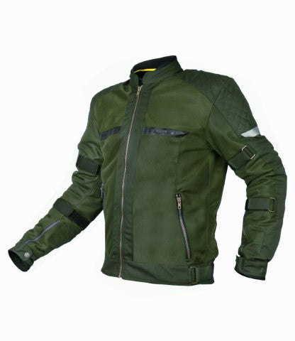 Cramster Flux Riding Jacket - Olive Green - Riders Junction