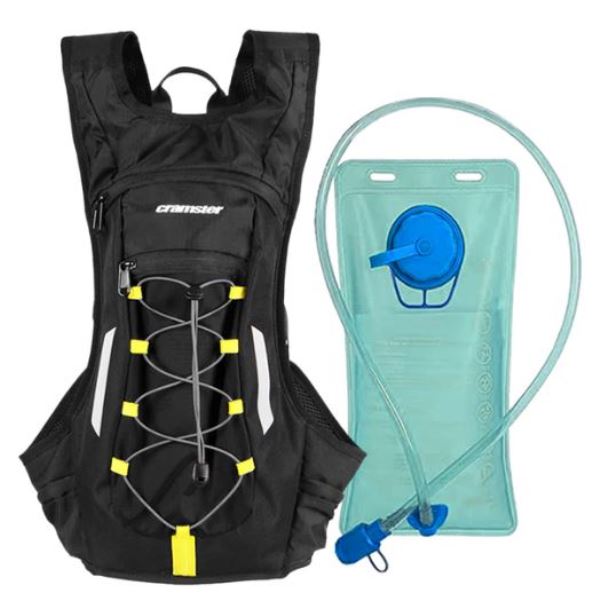 Cramster Oasis Hydration Backpack (Shell) Black Yellow 2L