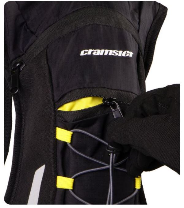 Cramster-Oasis Hydration Backpack (Shell) Black Yellow 2L