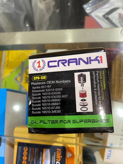 Crank1 - Black Oil Filter - CPO- 138