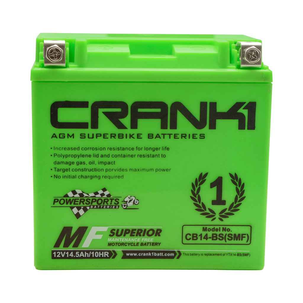 Crank1 CB14-BS (SMF) Battery
