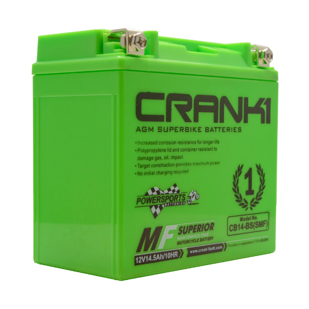 Crank1 Battery for Harley Davidson Forty Eight -CB14L-BS - Riders Junction