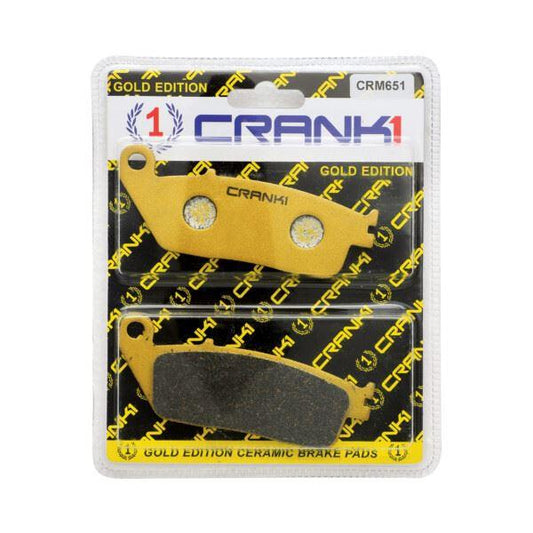 Crank1-Ceramic Brake Pads For Kawasaki Ninja 650-Front-CRM651 (2 set)