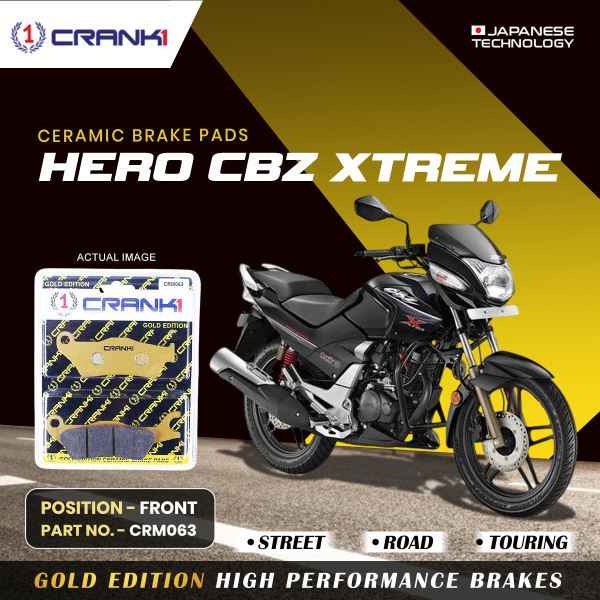 Crank1-Ceramic Brake Pads For Hero Hunk 150CC-Front-CRM063