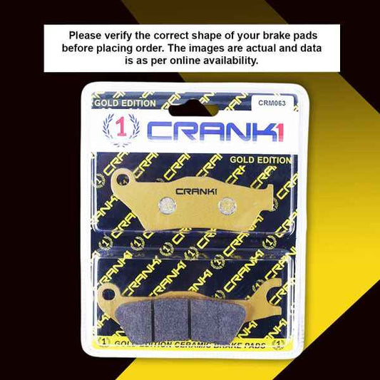 Crank1-Ceramic Brake Pads For Hero Hunk 150CC-Front-CRM063