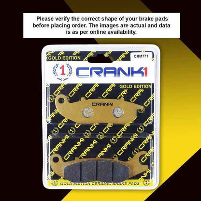 CRANK1 Brake Pad for Front Honda NX200-CRM771