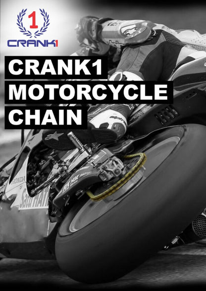 Crank1 Chain For Triumph Bonneville A3 Air Cooled (2007-2015) – 525 Pitch x 112 Links Gold (ZVMX)
