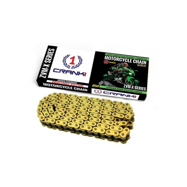 Crank1 Chain For Triumph Tiger 800 (2018-2020) – 525 Pitch x 124 Links Gold (ZVMX)