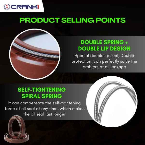 Crank1-Fork Dust Seals Pair For Kawasaki Ninja 1000 (2015-2019)– CPD57-115