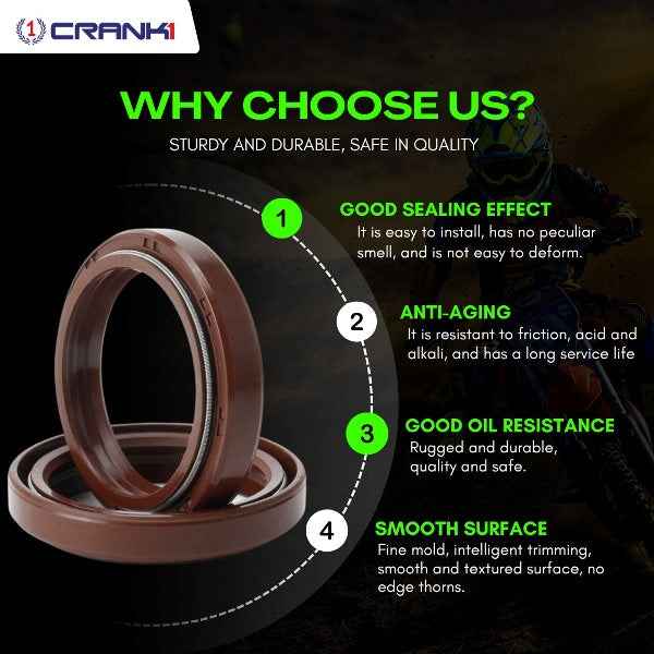 Crank1-Fork Dust Seals Pair For Kawasaki Ninja 1000 (2015-2019)– CPD57-115