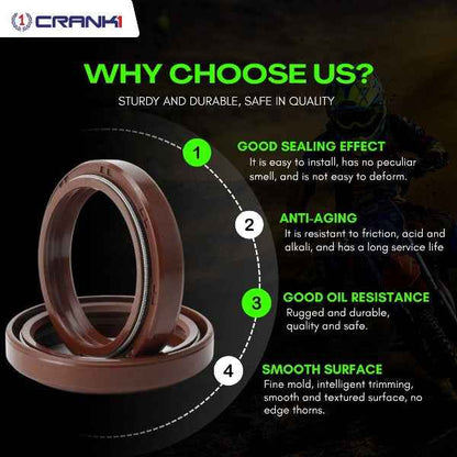 Crank1-Fork Dust Seals Pair For Kawasaki Ninja 1000 (2015-2019)– CPD57-115