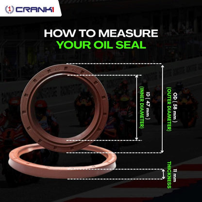 Crank1-Fork Dust Seals Pair For Kawasaki Versys 300 (2017 Onwards)– CPD57-115