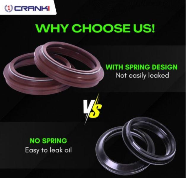 Crank1 Fork Oil Seals Pair For Suzuki M1800R Intruder 2006-2014 CPF465811 - Riders Junction