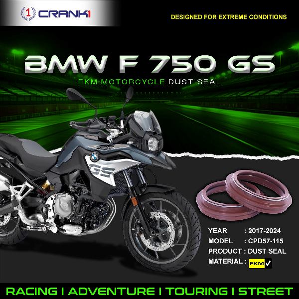 Crank1-Fork Dust Seals Pair For BMW F750GS (2017-2024)– CPD57-115