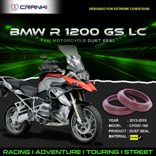 Crank1-Fork Dust Seals Pair For BMW R1200 GS LC (2013-2019)– CPD57-169