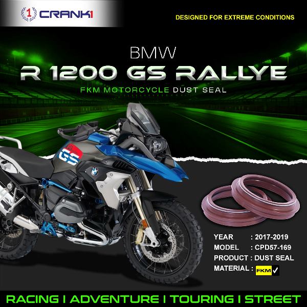 Crank1-Fork Dust Seals Pair For BMW R1200 GS Rallye (2017-2019)– CPD57-169