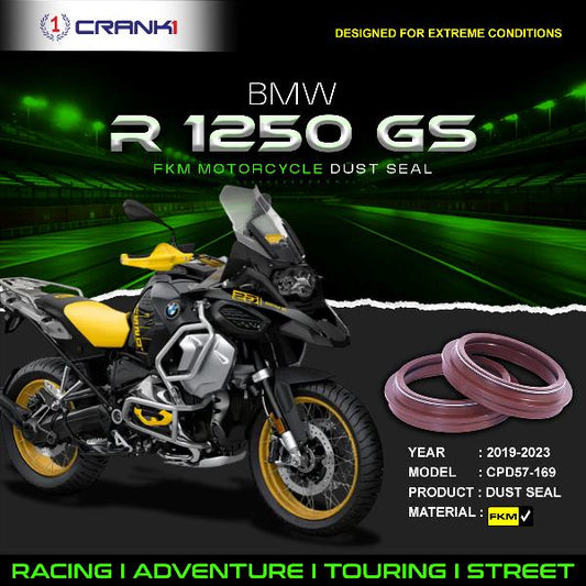 Crank1-Fork Dust Seals Pair For BMW R1250 GS (2019-2023)– CPD57-169