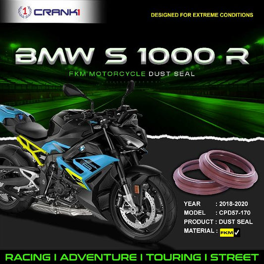 Crank1-Fork Dust Seals Pair For BMW S1000 R (2018-2020)– CPD57-170