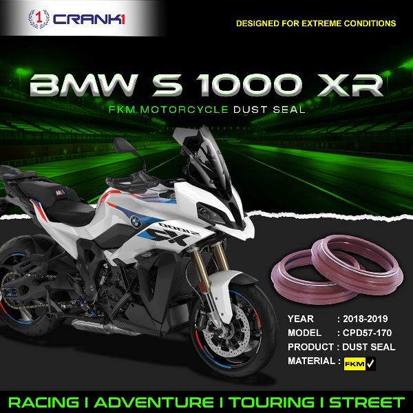 Crank1-Fork Dust Seals Pair For BMW S1000 XR (2018-2019)– CPD57-170