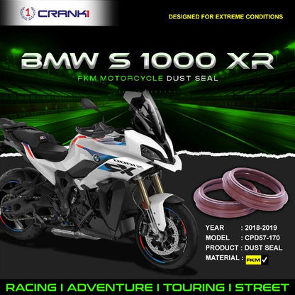 Crank1-Fork Dust Seals Pair For BMW S1000 XR (2018-2019)– CPD57-170