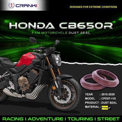 Crank1-Fork Dust Seals Pair For Honda CB 650R (2019-2020)– CPD57-115