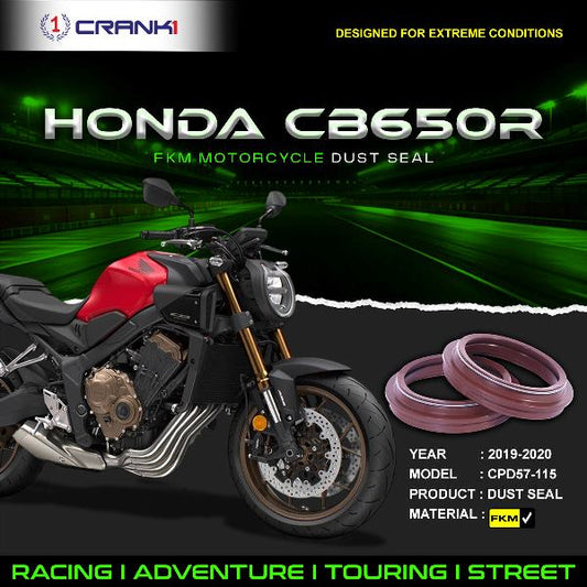 Crank1-Fork Dust Seals Pair For Honda CB 650R (2019-2020)– CPD57-115