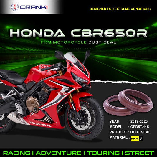 Crank1-Fork Dust Seals Pair For Honda Cbr 650R (2019-2020)– CPD57-115