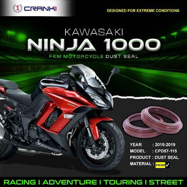 Crank1-Fork Dust Seals Pair For Kawasaki Ninja 1000 (2015-2019)– CPD57-115