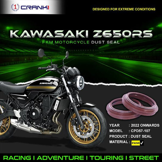 Crank1-Fork Dust Seals Pair For Kawasaki Z650 RS (2022 Onwards)– CPD57-107